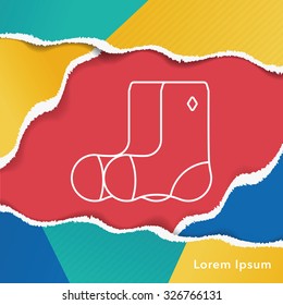 shoes line icon