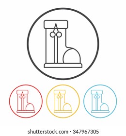 shoes line icon
