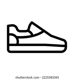 ilustración de icono de línea de zapatos vectorial