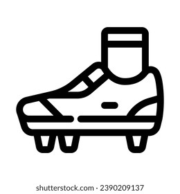 Shoes Line Icon - Single Icon, Vector