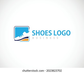 shoes logo creative emblem sign symbol brand