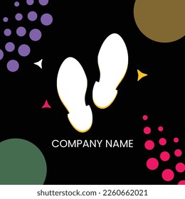 Shoes logo design creative template