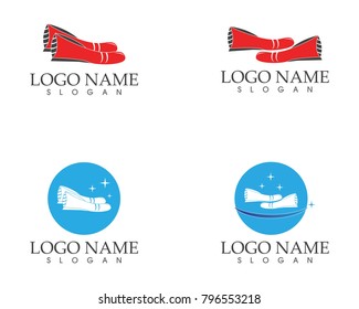 Shoes logo design template