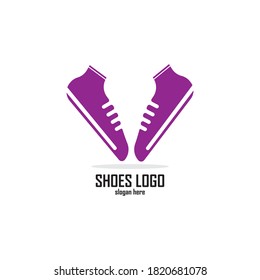 Schuhe Logo Design Vorlage Vektorgrafik
