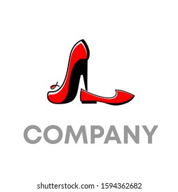 shoes logo icon design template sign