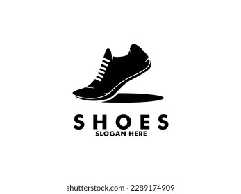 shoes logo icon, shoe sneaker logo vector template isolated on white background