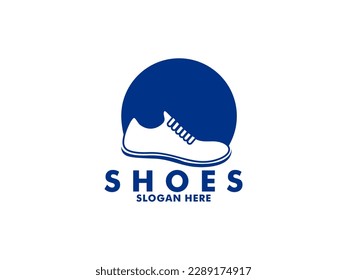shoes logo icon, shoe sneaker logo vector template isolated on white background