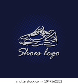 shoes logo on the dark background