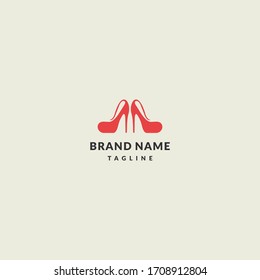 Shoes logo template design in Vector illustration 
