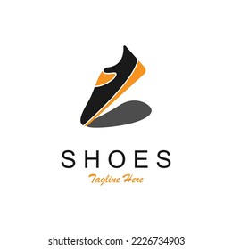 Shoes logo template vector design.