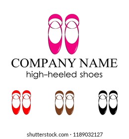 shoes logo template vector illustration graphic design on eps 10