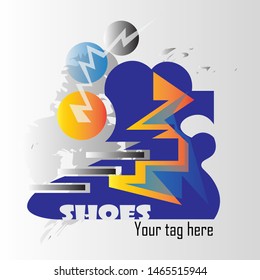 shoes logo vector eps 10