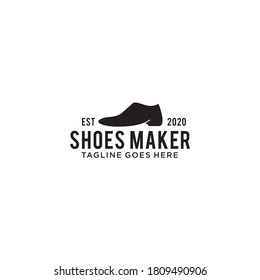 Shoes maker company logo design with using shoes vector template