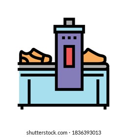shoes making machine color icon vector. shoes making machine sign. isolated symbol illustration