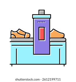 shoes making machine color icon vector. shoes making machine sign. isolated symbol illustration