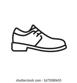 Shoes - minimal thin line web icon Simple vector illustration