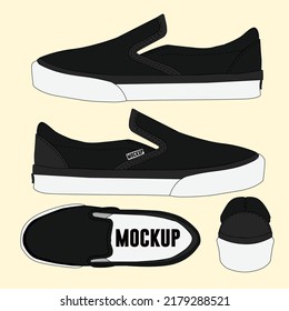 Shoes Mockup with Black Color