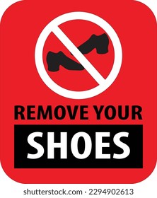 Schuhe nicht zulässig, Vektorgrafik