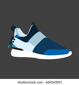 Shoes on background, vector illustration