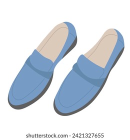 shoes on white background vector