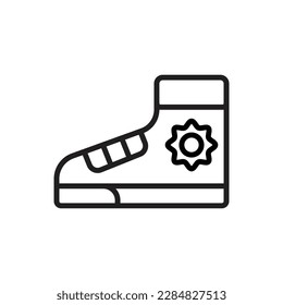 Shoes Outline Icon Vector Illustrator