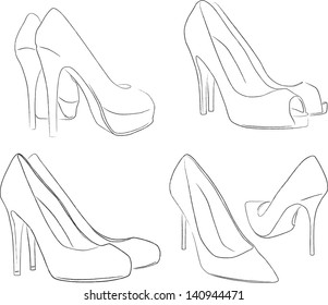 57,546 High heel shoe Stock Illustrations, Images & Vectors | Shutterstock