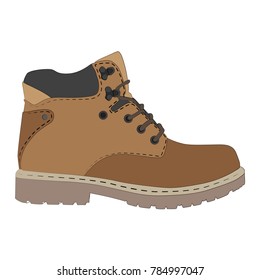 Shoes painted in vector