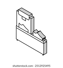 sapatos equipamento de pintura isométrica ícone vetor. sapatos equipamento de pintura sinal. símbolo isolado ilustração