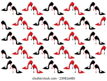 Shoes pattern. Background