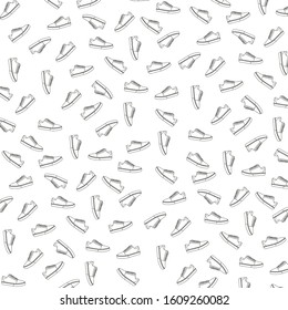 shoes pattern background vector illustration