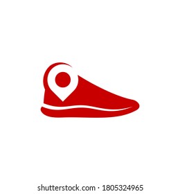 Shoes Point logo design concept vector template, Icon symbol, Design creative