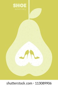  shoes poster vector illustration eps 10