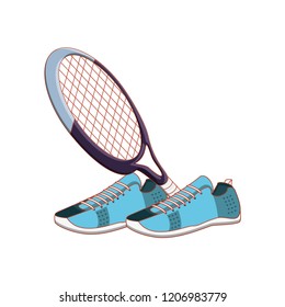 shoes for practice sport with racket