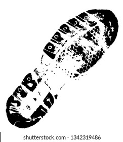shoes print. eps10