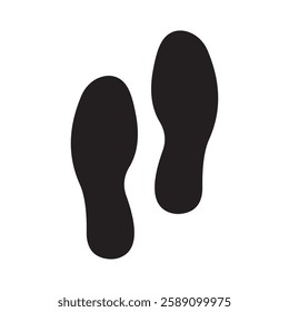 shoes print icon vector design illustration