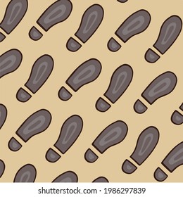 Shoes Print Pattern Background. Social Media Post. Vector Illustration.