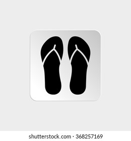 Shoes prints  - black vector icon