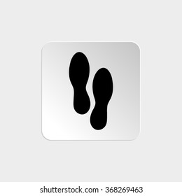 Shoes prints -  black vector icon