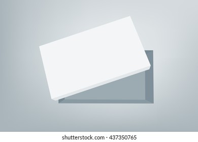 Shoes product mock-up packaging box.