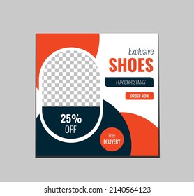 Shoes Product Sale Banner Post Template For Social Media Platform