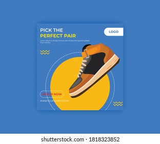 Shoes Sale Offer Post Web Banner