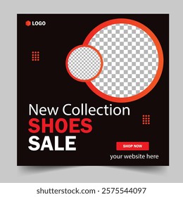Shoes Sale Post Social Media Banner Design
