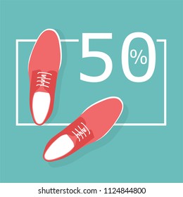shoes sale vector