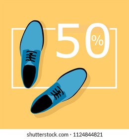 shoes sale vector