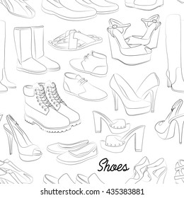 Shoes scetch pattern