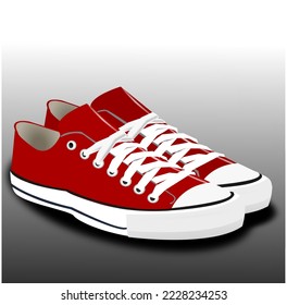 shoes for school  or college vector