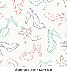 shoes seamless pattern