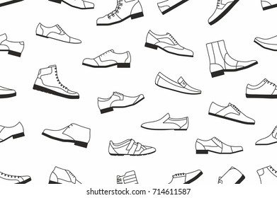 Shoes seamless pattern