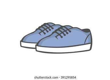 shoes. serenity sneakers. vector