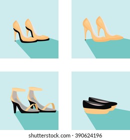 Shoes set illustration. 